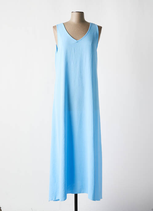 Rochie lungă albastru DON ALGODON femeie