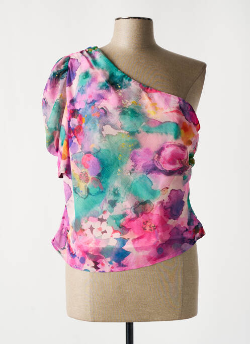 Top mâneci scurte mâneci scurte roz MORGAN femme