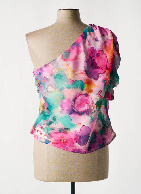 Top mâneci scurte mâneci scurte roz MORGAN femme