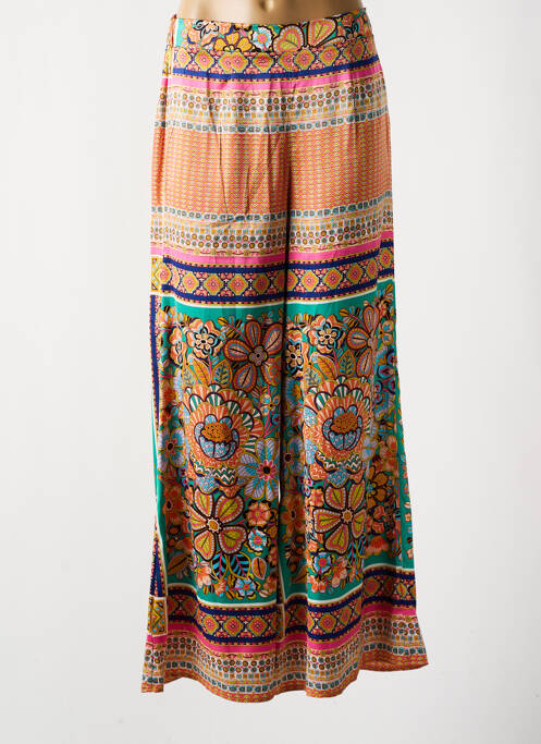 Pantalon larg portocaliu MOLLY BRACKEN femeie