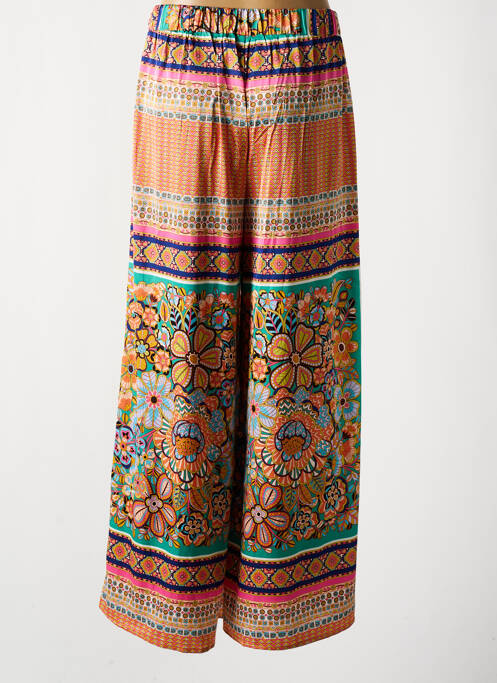 Pantalon larg portocaliu MOLLY BRACKEN femeie