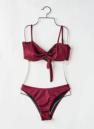 Costum de baie din două piese elasticitate top bentiță violet BERLOOK femeie