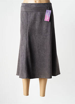 Fustă midi gri PLURIELLES femeie