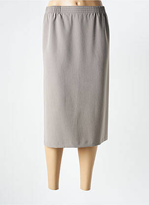 Fustă midi gri GRIFFON femeie