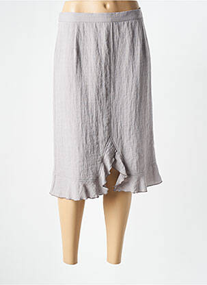 Fustă midi gri TELMAIL femeie