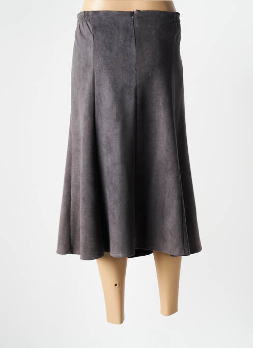 Fustă midi gri PLURIELLES femeie