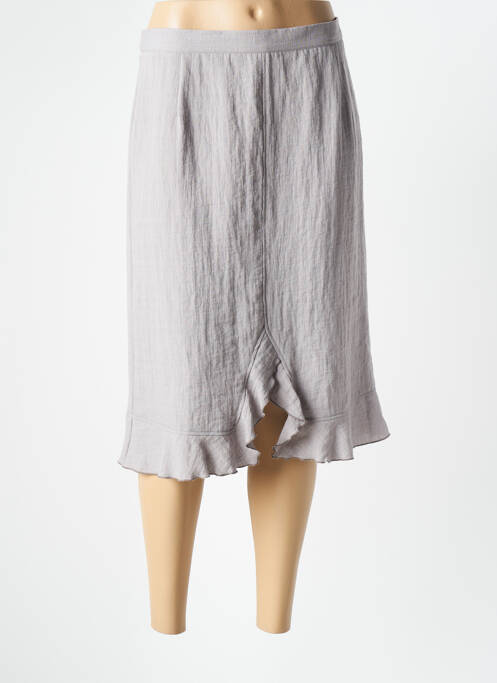 Fustă midi gri TELMAIL femeie