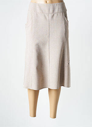 Fustă midi bej FRANCE RIVOIRE femeie
