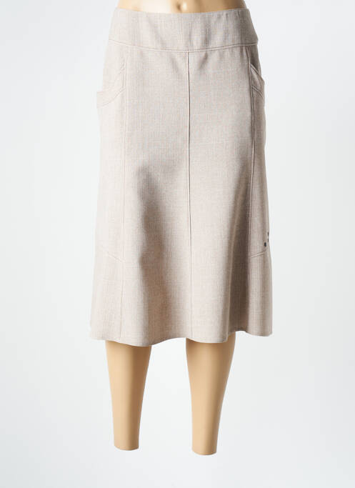 Fustă midi bej FRANCE RIVOIRE femeie
