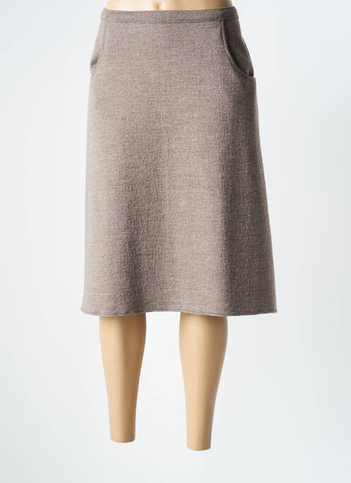 Fustă midi maro ELEANE femeie