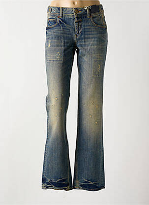 Blugi bootcut elasticitate talie joasă albastru CLOSED femeie