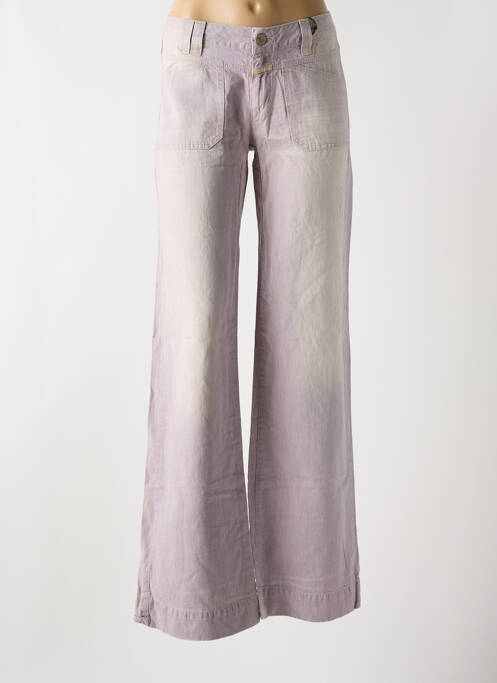 Blugi cu croială evazată violet CLOSED femeie