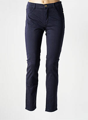 Pantalon slim albastru TRUSSARDI JEANS femeie