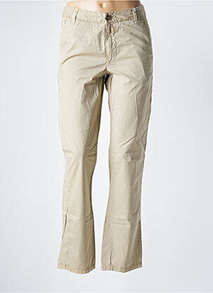 Pantalon chino țesătură poplin verde CLOSED femeie