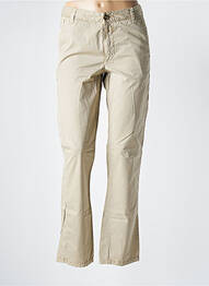 Pantalon chino țesătură poplin verde CLOSED femme