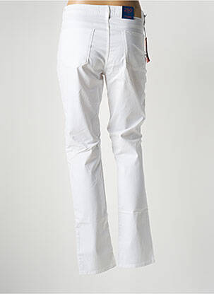 Pantalon slim țesătură poplin mărime normală alb TRUSSARDI JEANS femeie