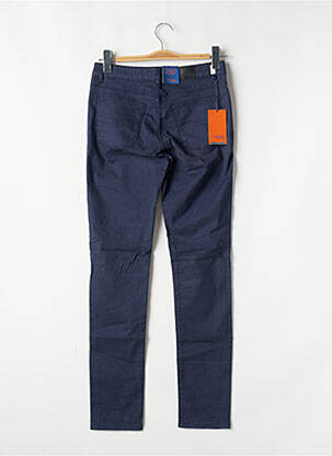 Pantalon slim țesătură poplin mărime normală albastru TRUSSARDI JEANS femeie
