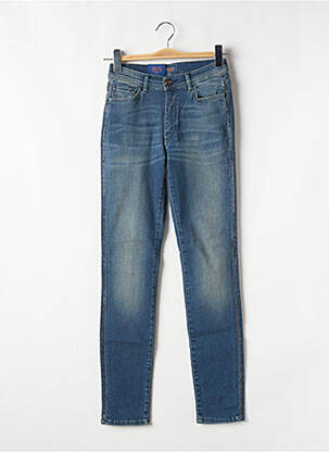Blugi cu croială slim elasticitate talie înaltă albastru TRUSSARDI JEANS femeie