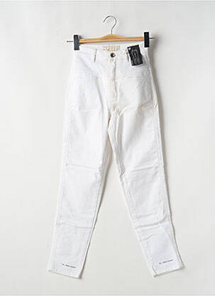 Blugi cu croială slim alb CLOSED femeie