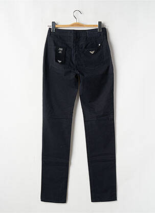 Pantalon slim țesătură poplin mărime normală albastru EMPORIO ARMANI femeie