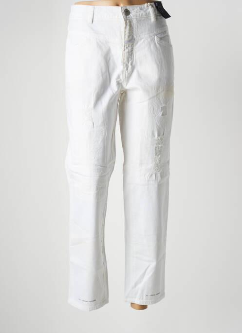 Blugi cu croială dreaptă alb CLOSED femeie