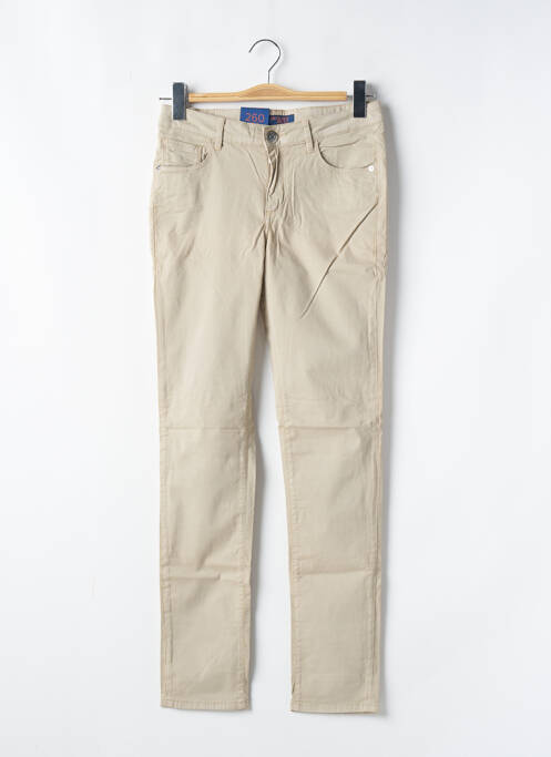 Pantalon slim bej TRUSSARDI JEANS femeie