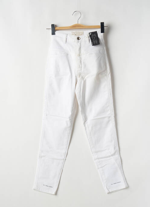 Blugi cu croială slim alb CLOSED femeie