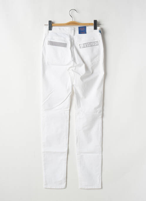 Pantalon slim alb TRUSSARDI JEANS femeie