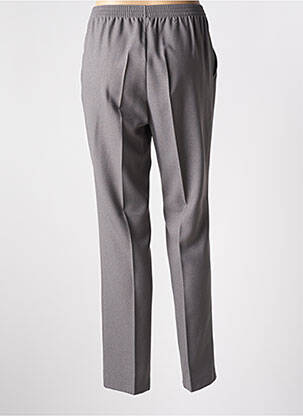 Pantalon drept talie elastică mărime normală gri BRANDTEX femeie