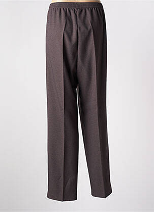 Pantalon drept talie elastică mărime normală maro BRANDTEX femeie