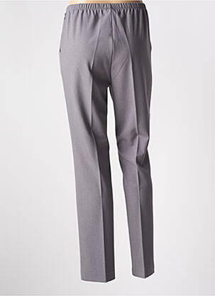 Pantalon slim talie înaltă talie înaltă gri BRANDTEX femeie