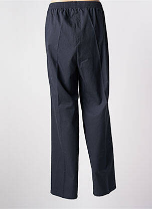 Pantalon drept țesătură poplin mărime normală albastru PIERRE D'ARLANC femeie