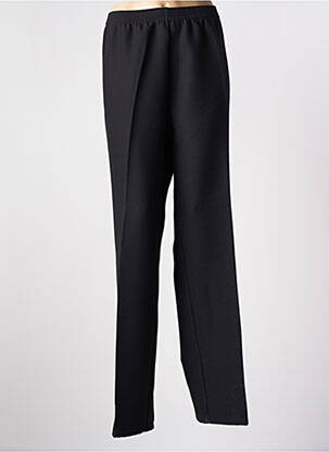 Pantalon drept talie elastică mărime normală negru PIERRE D'ARLANC femeie