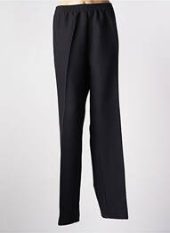 Pantalon drept țesătură crep mărime normală negru PIERRE D'ARLANC femme