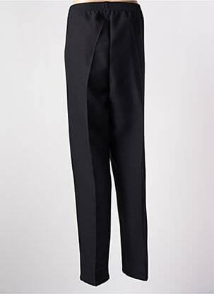 Pantalon drept talie elastică mărime normală negru PIERRE D'ARLANC femeie