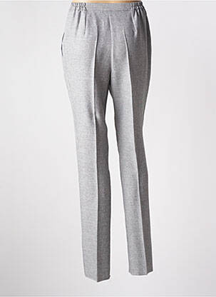 Pantalon slim talie înaltă talie înaltă gri GEVANA femeie
