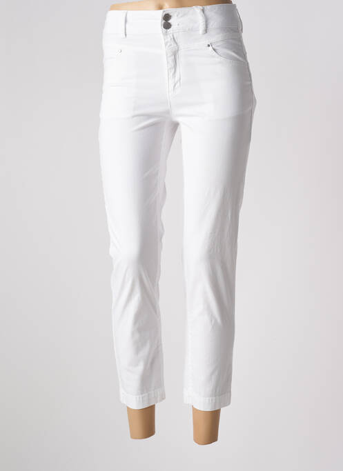 Pantalon 7/8 alb C'EST BEAU LA VIE femeie