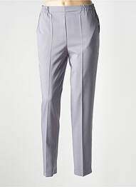 Pantalon slim talie elastică talie înaltă gri GEVANA femme
