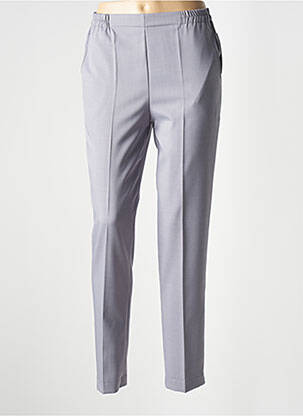 Pantalon slim talie elastică talie înaltă gri GEVANA femme