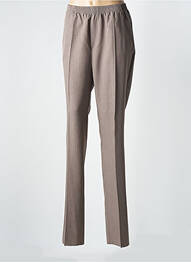 Pantalon slim talie înaltă talie înaltă maro LUIGI MORINI femeie
