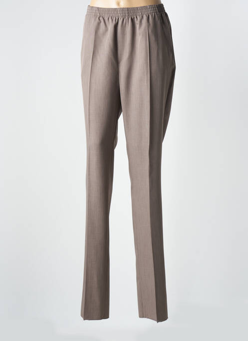 Pantalon slim maro LUIGI MORINI femeie