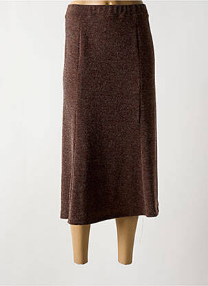 Fustă lungă maro NAYAT femeie