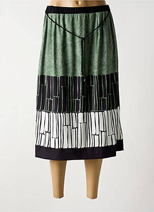 Fustă midi verde OMC femeie