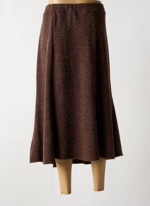 Fustă lungă maro NAYAT femeie