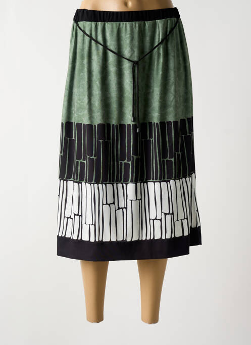 Fustă midi verde OMC femeie