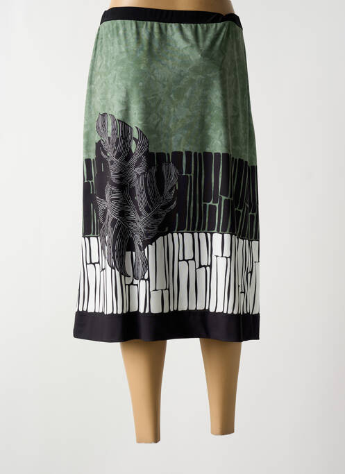 Fustă midi verde OMC femeie