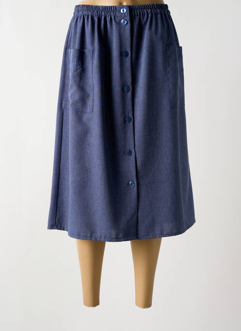 Fustă midi albastru SANS MARQUE femeie