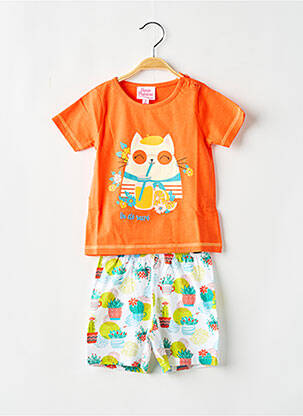 Pijama portocaliu ROSE POMME fată