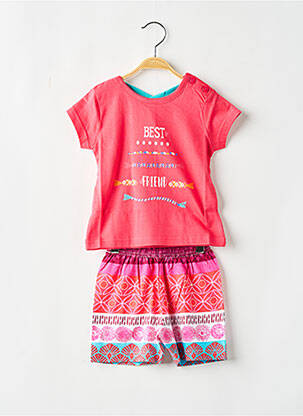 Pijama roșu ROSE POMME fată