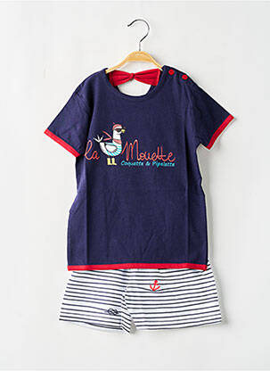 Pijama albastru ROSE POMME fată